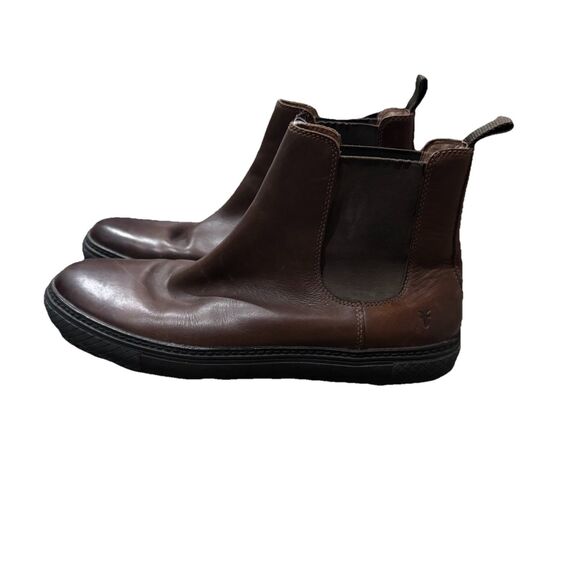 Frye Chelsea Boots Mens 11.5 Brown Leather Pull On Ankle Boots main image 16